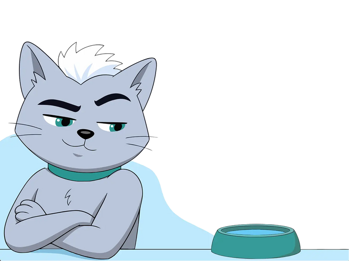 it’s physically difficult for cats to drink their water.